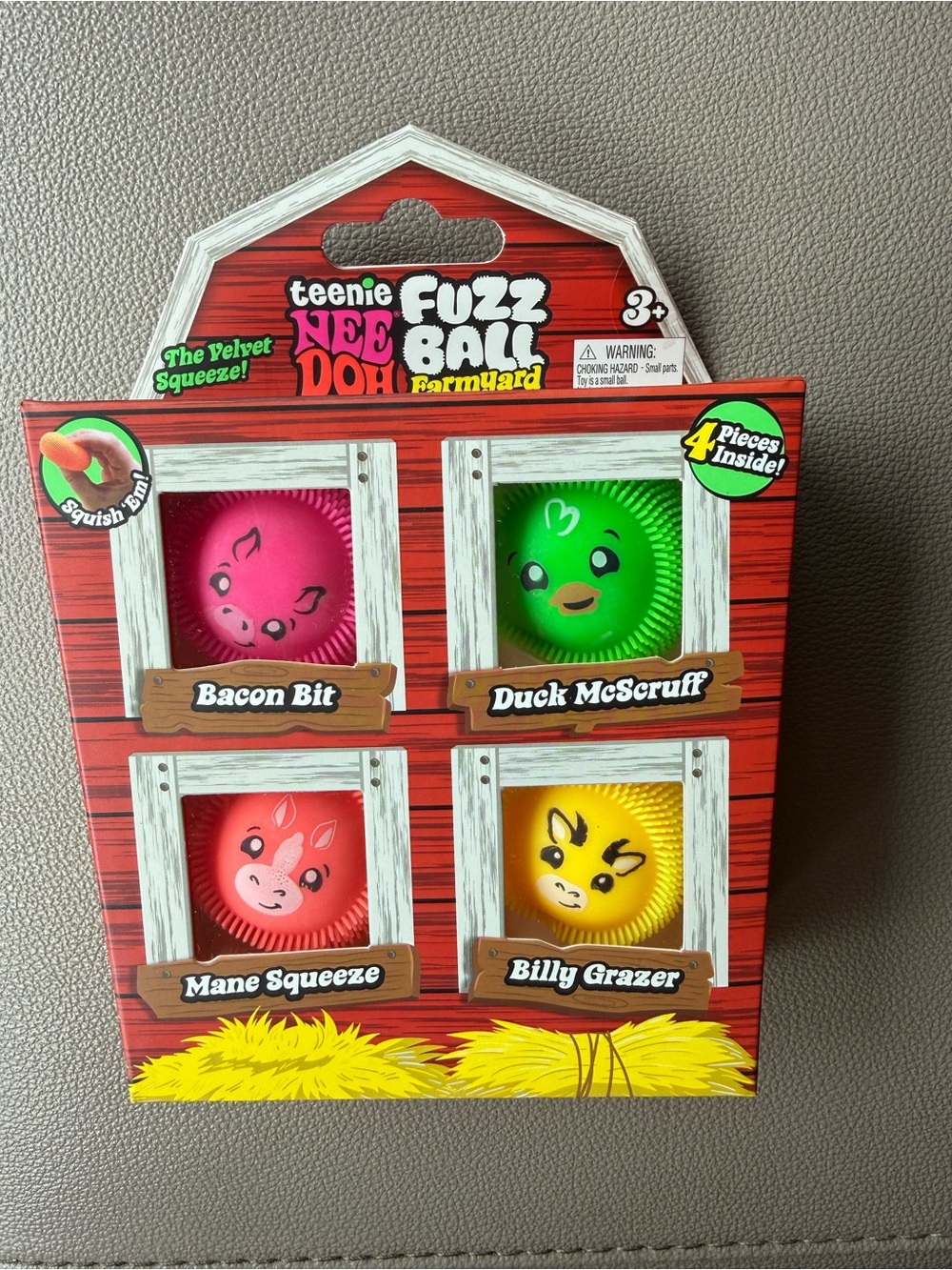Nee Doh Fuzz Ball Farmyard 4-Pack